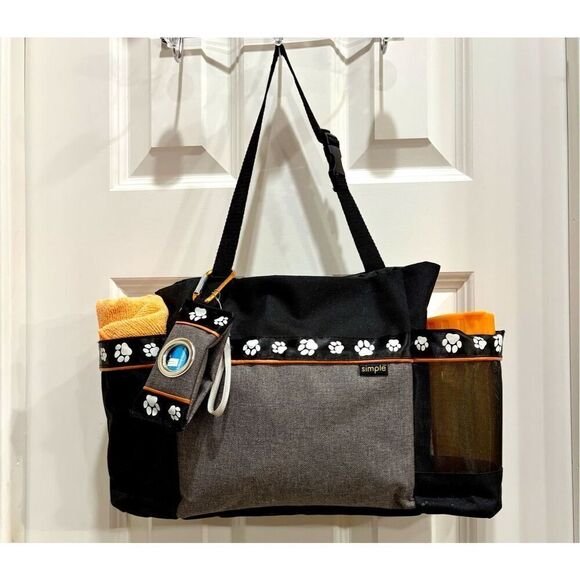 SIMPLE - EUC Pet Travel Essentials/Travel Bag, Water Bottle, Poop Caddy & Towel - Picture 14 of 14